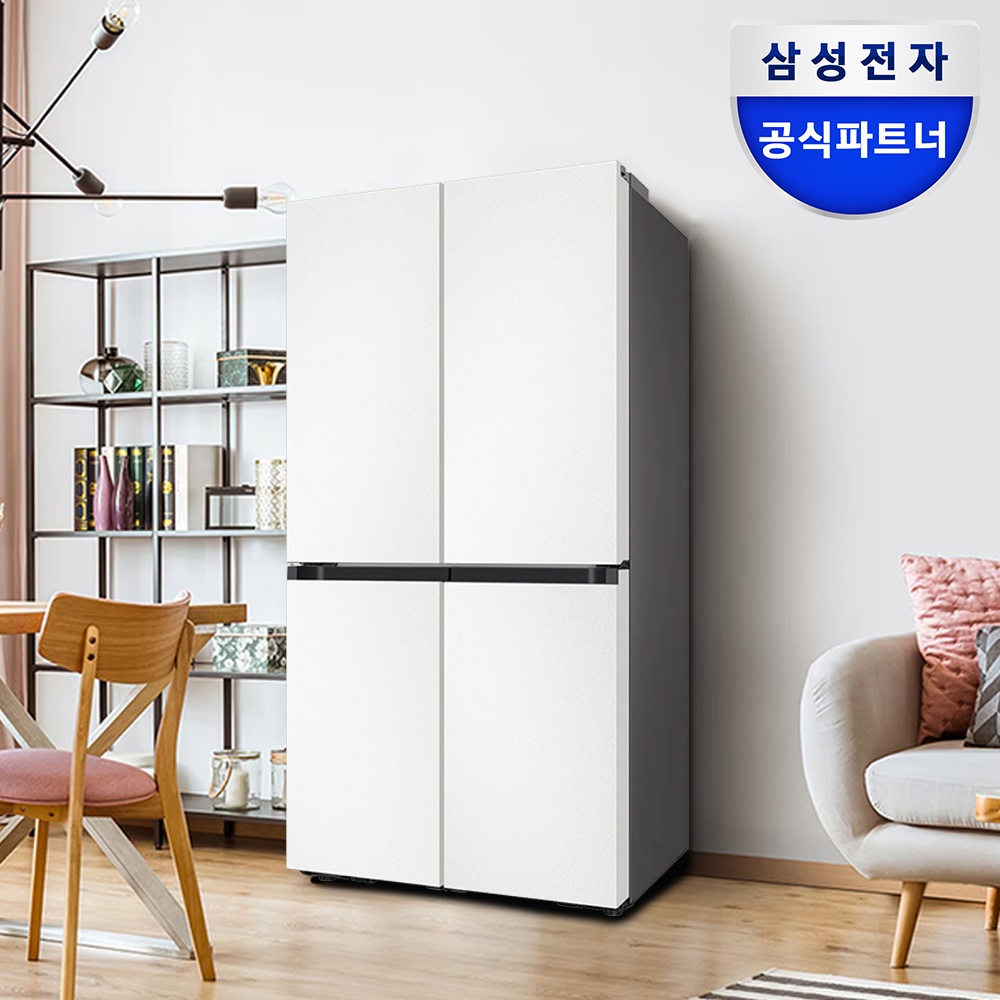 [단하루혜택가169만] 삼성 비스포크 Ai 냉장고 1등급 4도어 RM70F90R1ZD 에센셜화이트 대용량 솔직 사용 후기