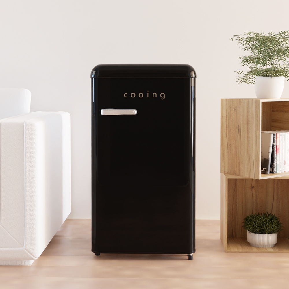 쿠잉 레트로 미니냉장고 REF-S92, 소형 원룸과 사무실에 딱 맞는 필수템